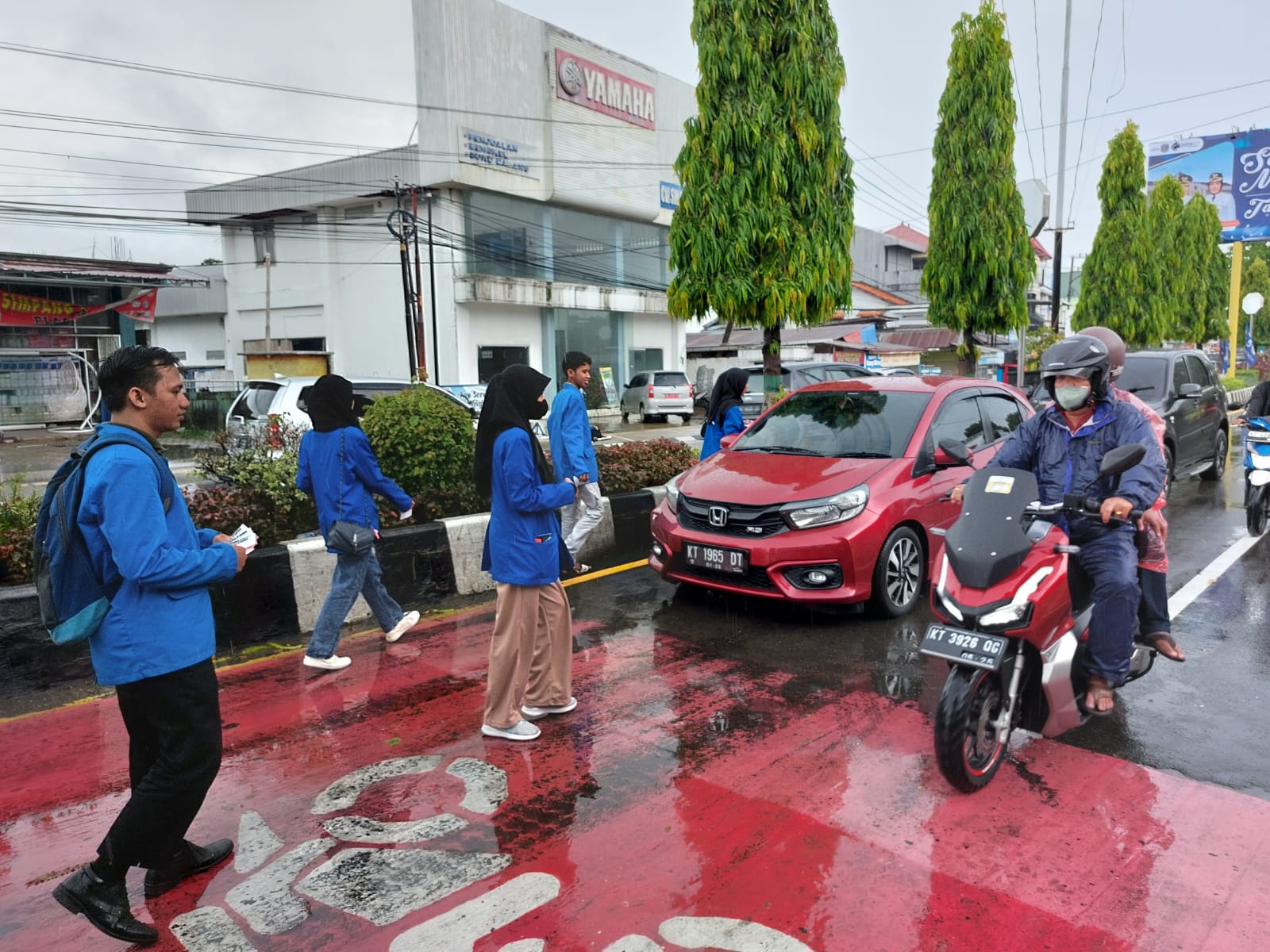 Gelar Aksi Pemilu Damai 2024, Mahasiswa Bontang Minta Anak Muda Gunakan Hak Pilih
