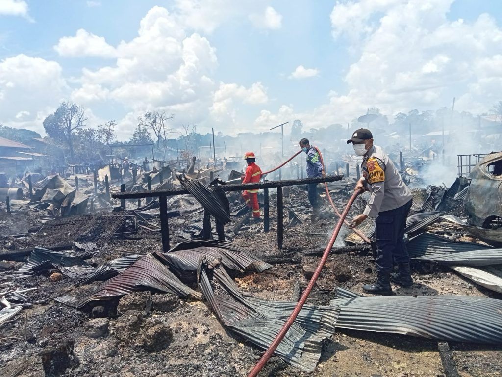 148 Keluarga Terpaksa Tinggal di Tenda Darurat Akibat Kebakaran Hebat di Berau Kaltim