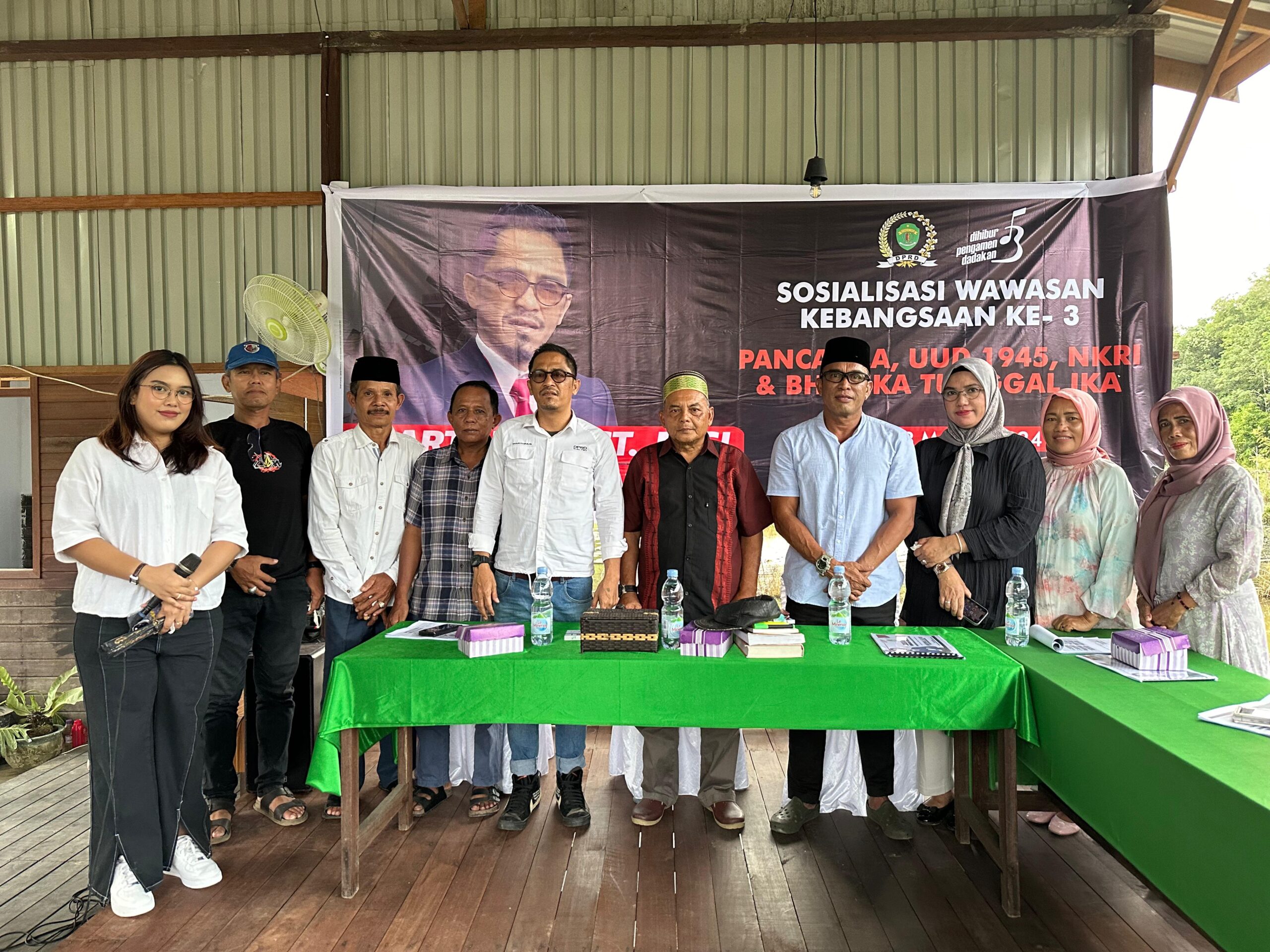 Gelar Sosbang Ke-3 di Kukar, Marthinus Harap Warga Terapkan Nilai 4 Pilar Bangsa