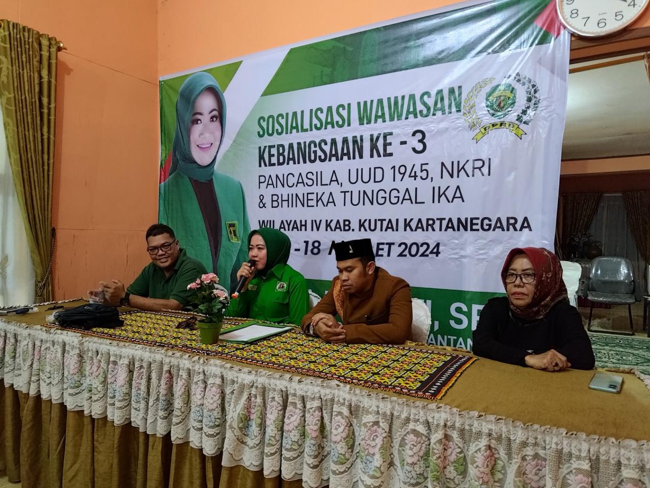 Melalui Acara Soswasbang Ke-3 Tahun 2024 Rima Giat Berikan Pemahaman Kebangsaan Kepada Warga Kukar