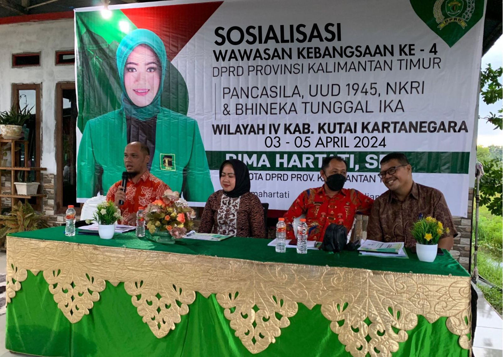 Sukses Menggelar Soswasbang Ke-4, Rima Ingatkan Warga Untuk Perkuat Nilai Empat Pilar Bangsa