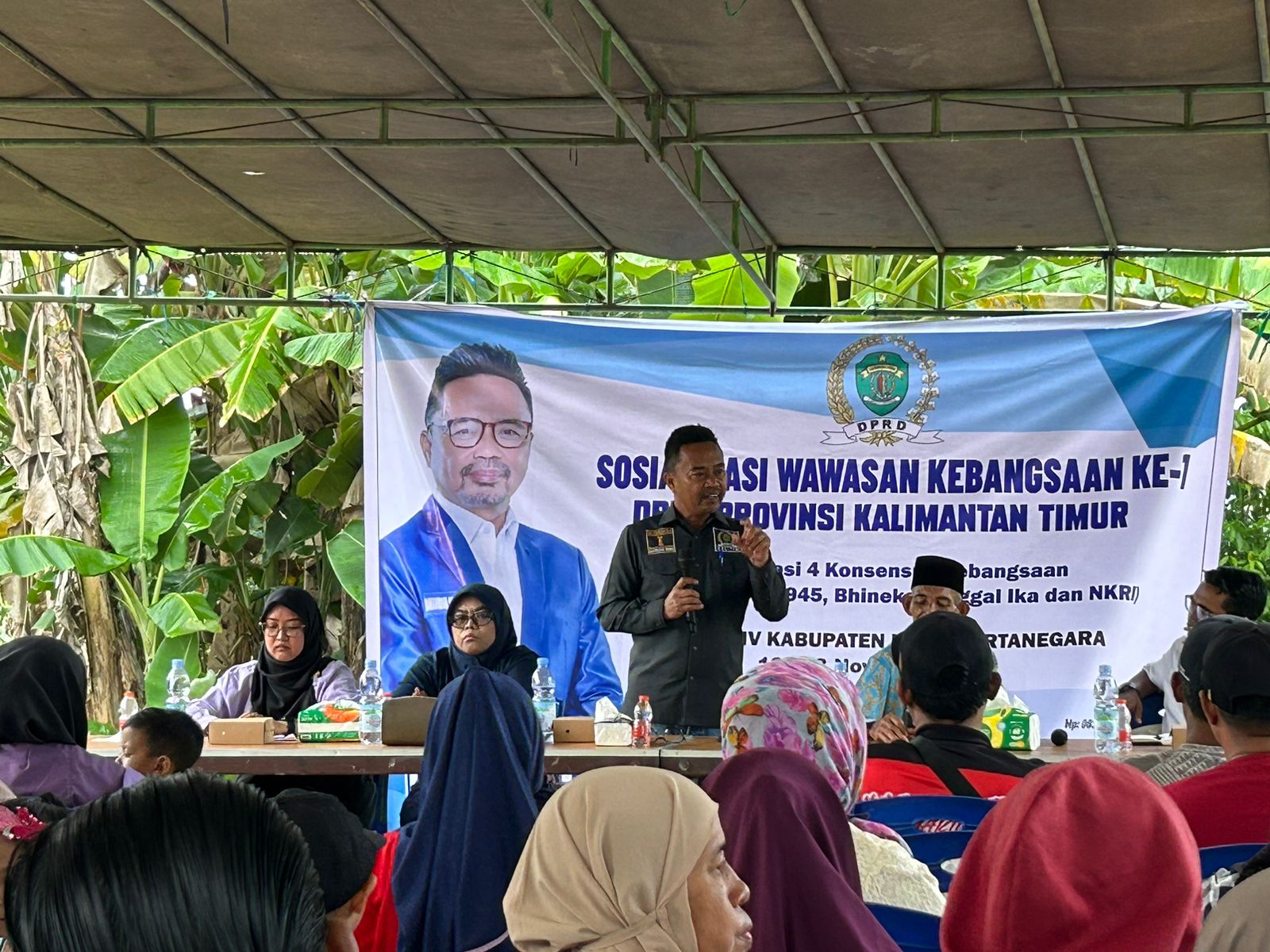 Baharuddin Demmu Perkuat Nilai Kebangsaan di Desa Ponoragan Kukar