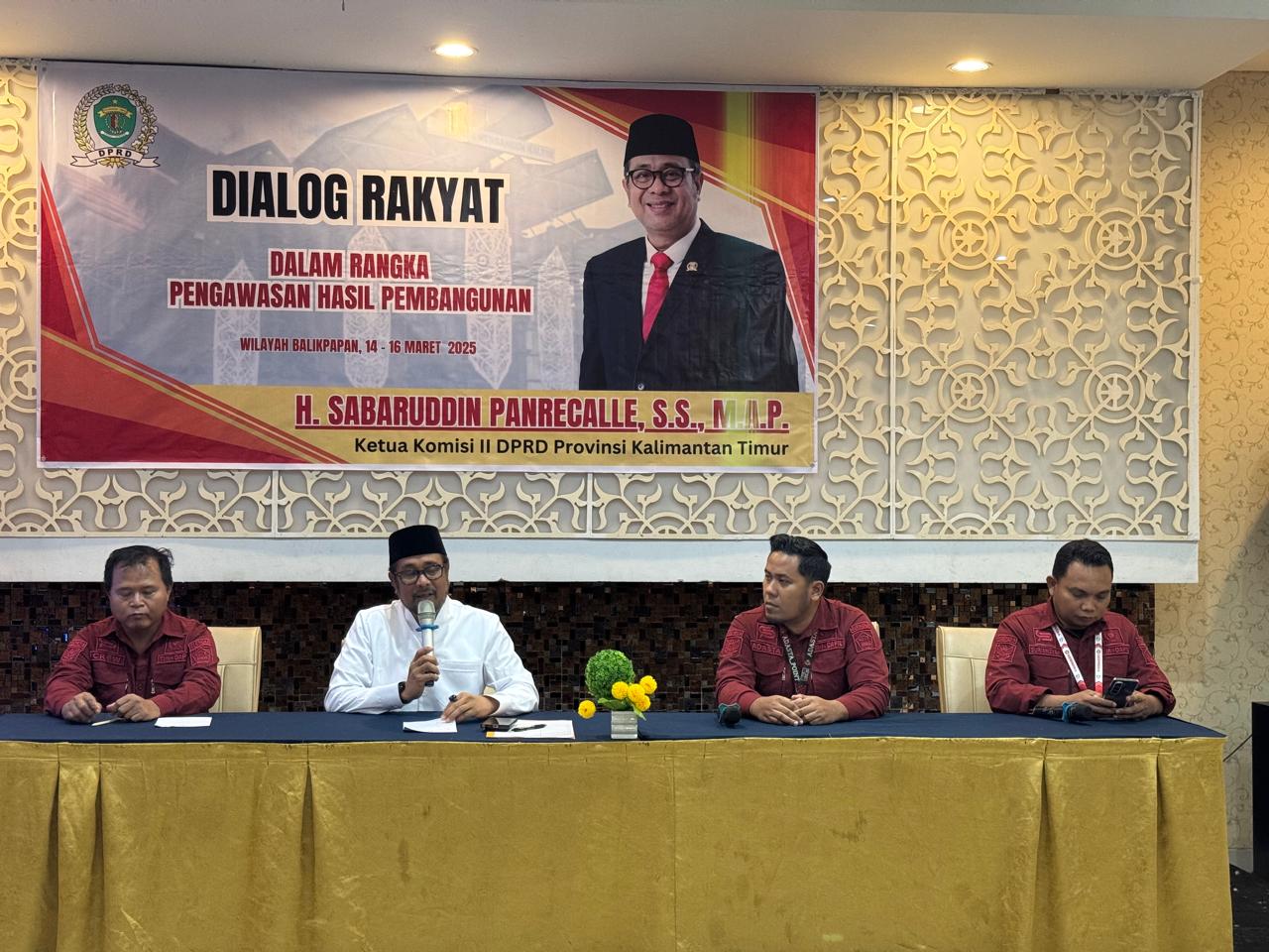 Sabaruddin Panrecalle Gelar Dialog Rakyat Soal Pengawasan Pembangunan di Balikpapan