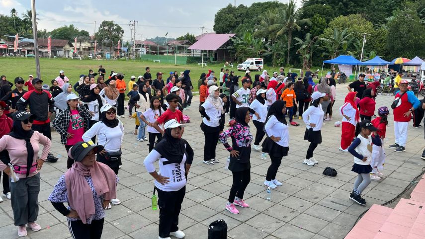 Dispora Kukar Gaet Pemuda dan Ibu-ibu: Jalan Santai hingga Senam Jantung Sehat di Loa Kulu