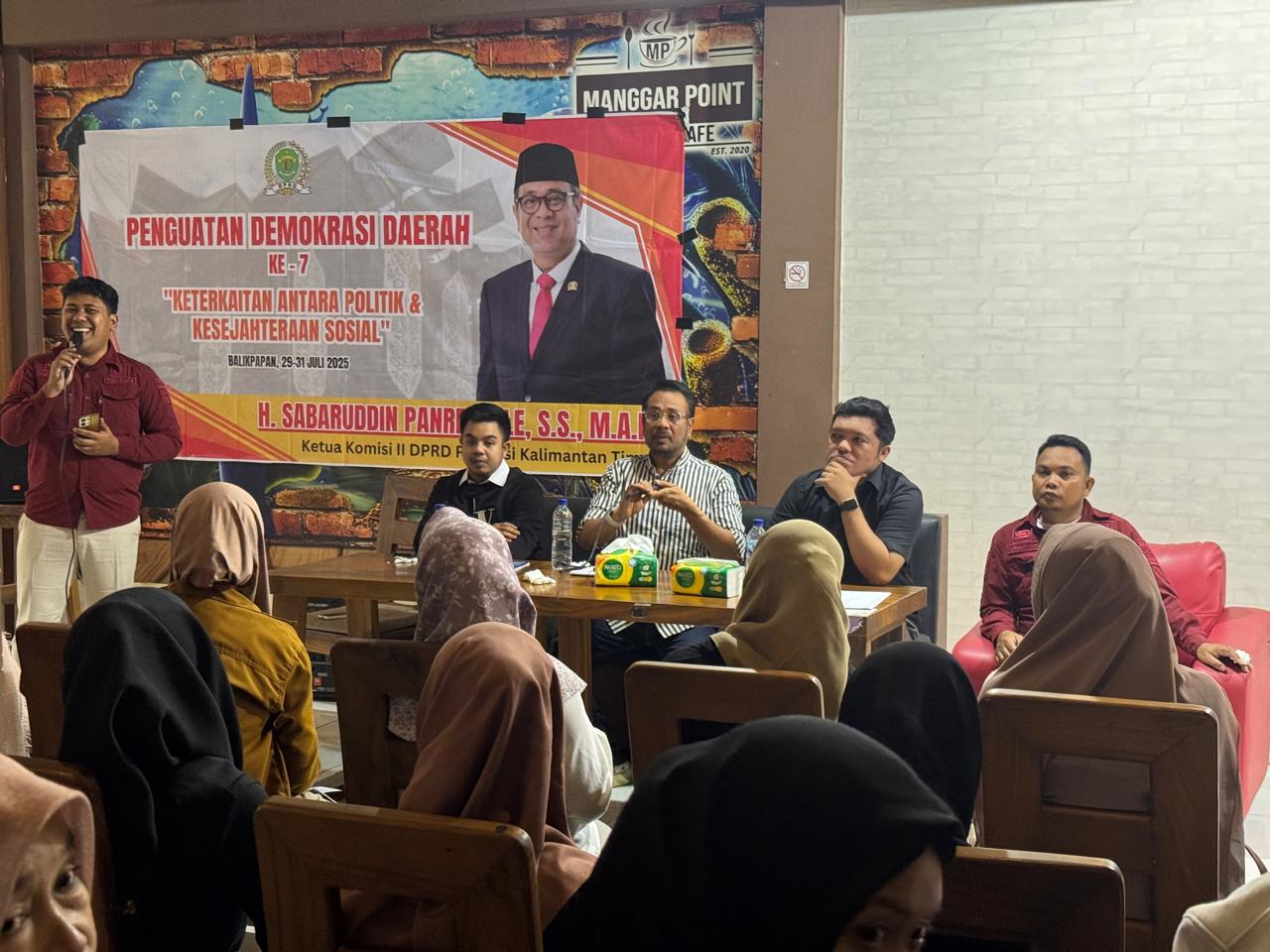 Sabaruddin Panrecalle Gelar Penguatan Demokrasi Daerah di Balikpapan Timur