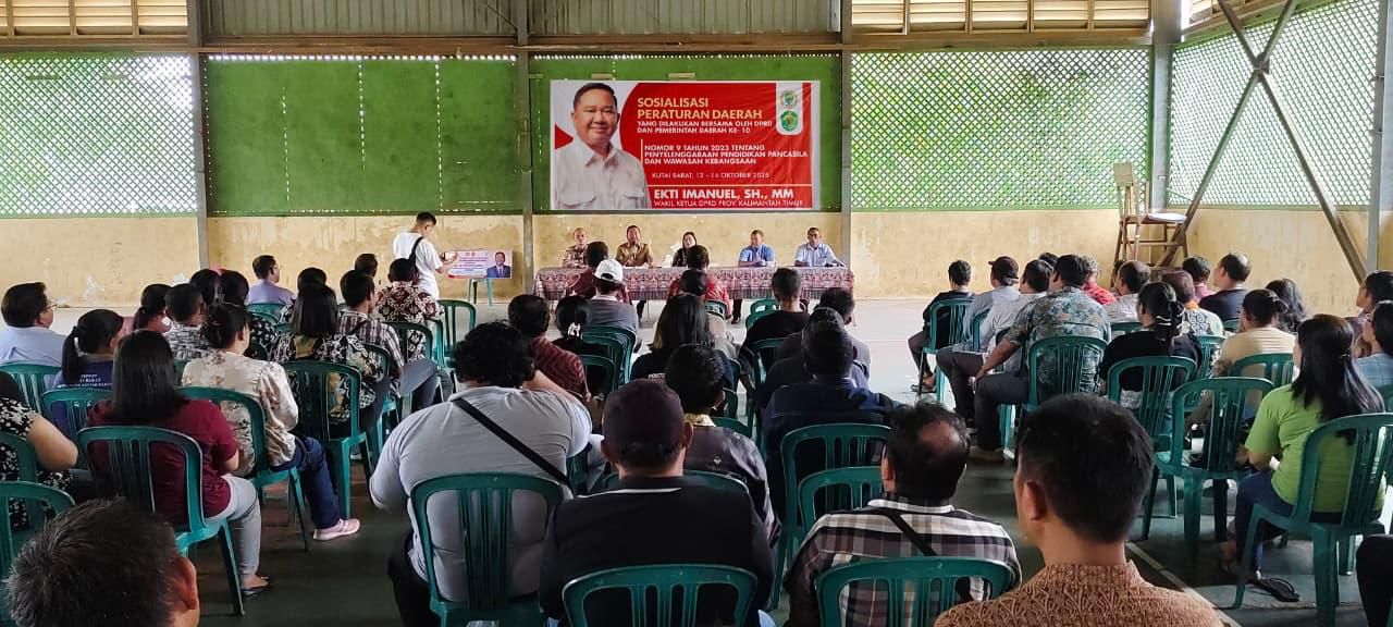 Ekti Imanuel Dorong Penguatan Nilai Kebangsaan Lewat Sosialisasi Perda Pendidikan Pancasila dan Wawasan Kebangsaan di Kutai Barat