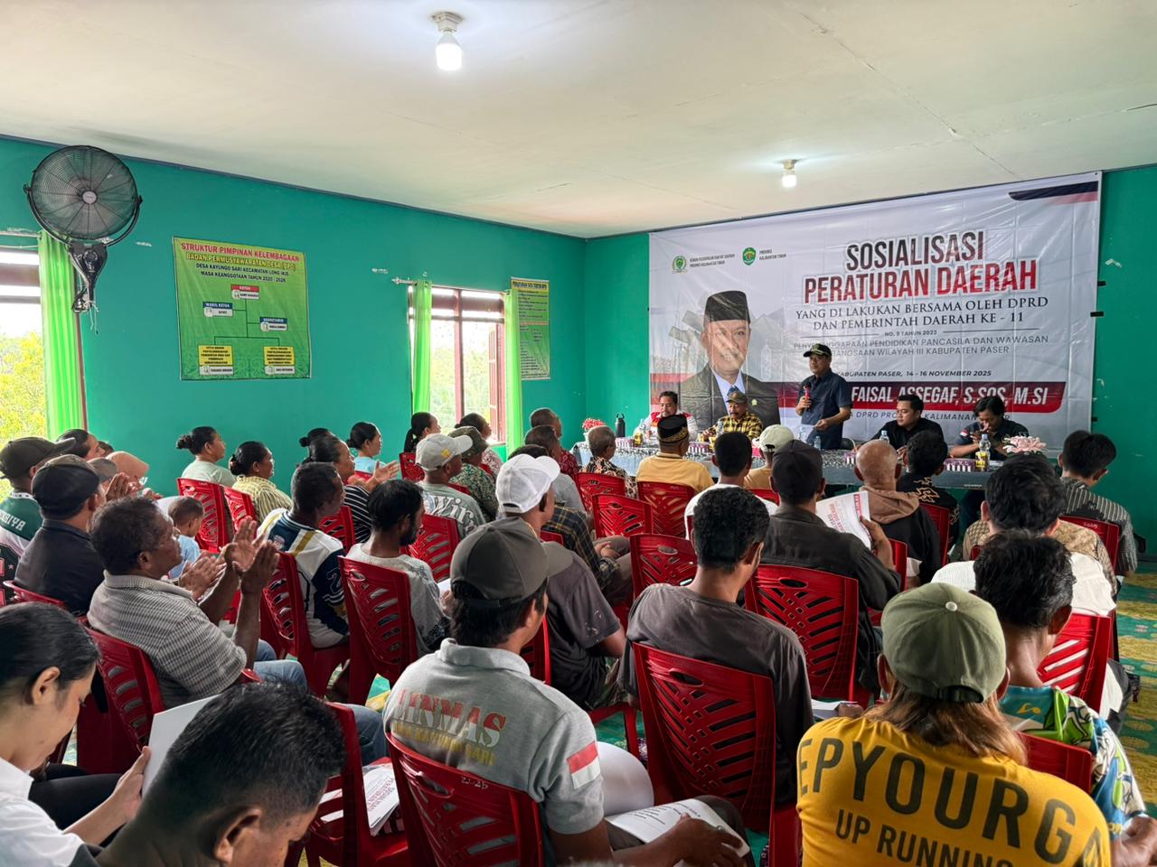 Sosialisasi Perda ke-11 DPRD Kaltim Digelar di Desa Kayungo Sari, Paser