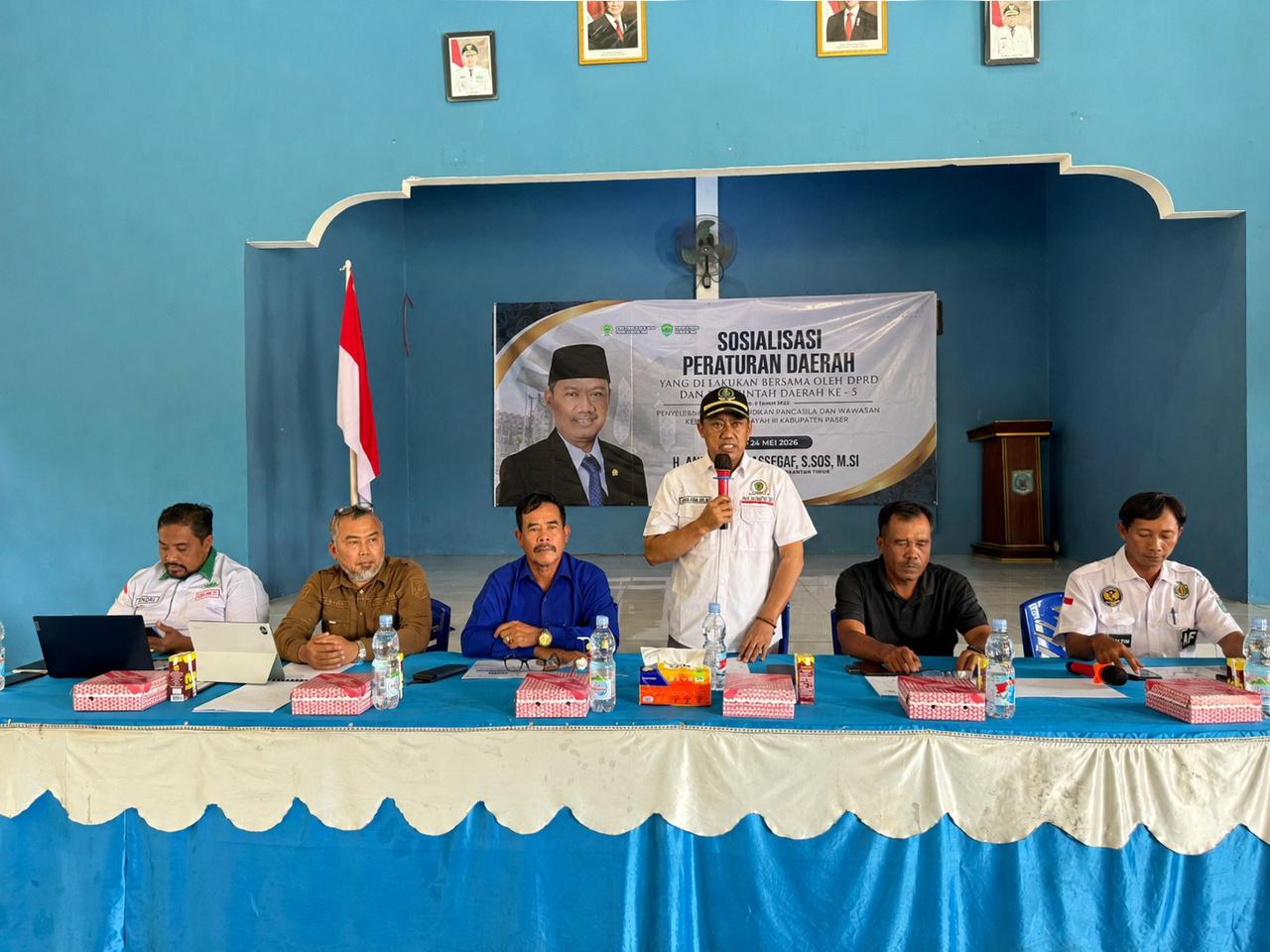 Andi Faisal Assegaf Sosialisasikan Perda Nomor 9 Tahun 2023 di Desa Sekurou Jaya